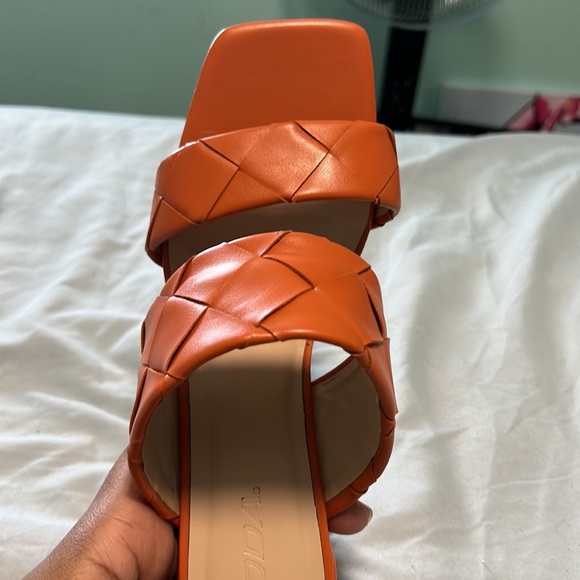Orange Mule Heels - Picture 2 of 4